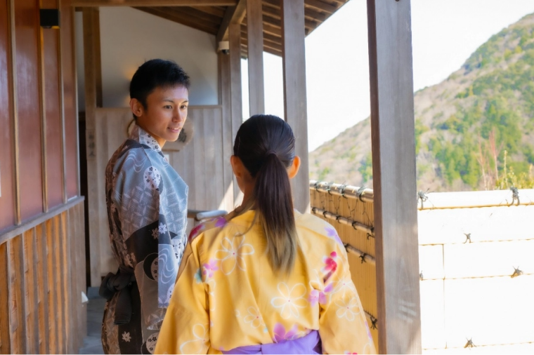 【平日限定☆ふたり旅プラン】気軽に温泉旅行へ！色浴衣に、貸切風呂♪～“特別価格”de温泉デート～