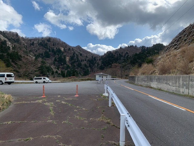 武平峠（三重県側）の駐車場