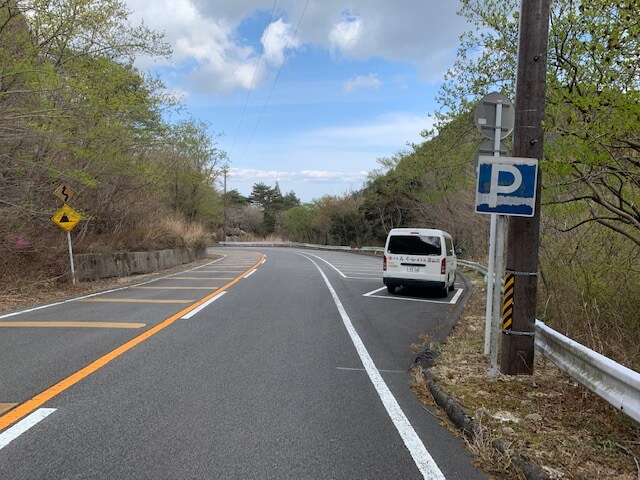 表道に近い駐車場