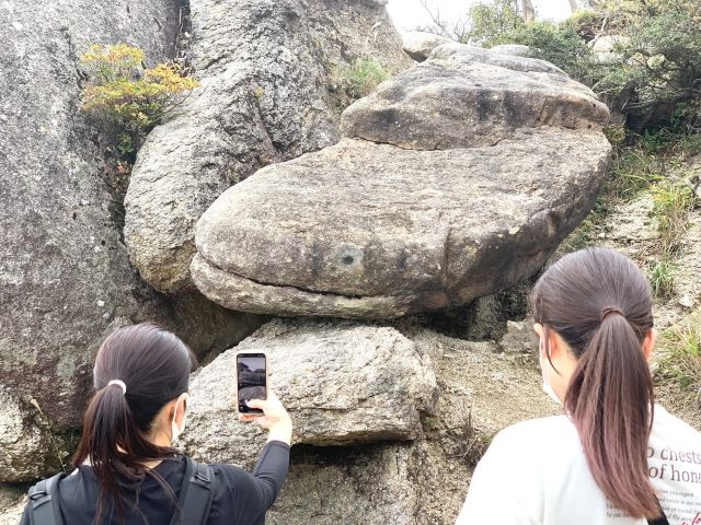 鈴鹿国見岳のナマズ岩