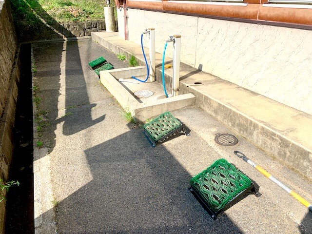 藤原岳無料休憩所にある洗い場