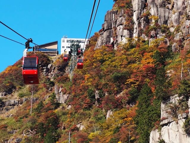 御在所山上駅の紅葉イメージ