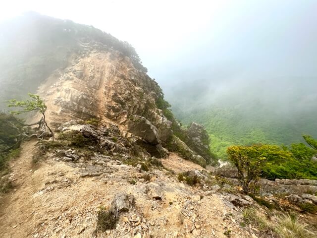 釈迦ヶ岳・大蔭のガレ