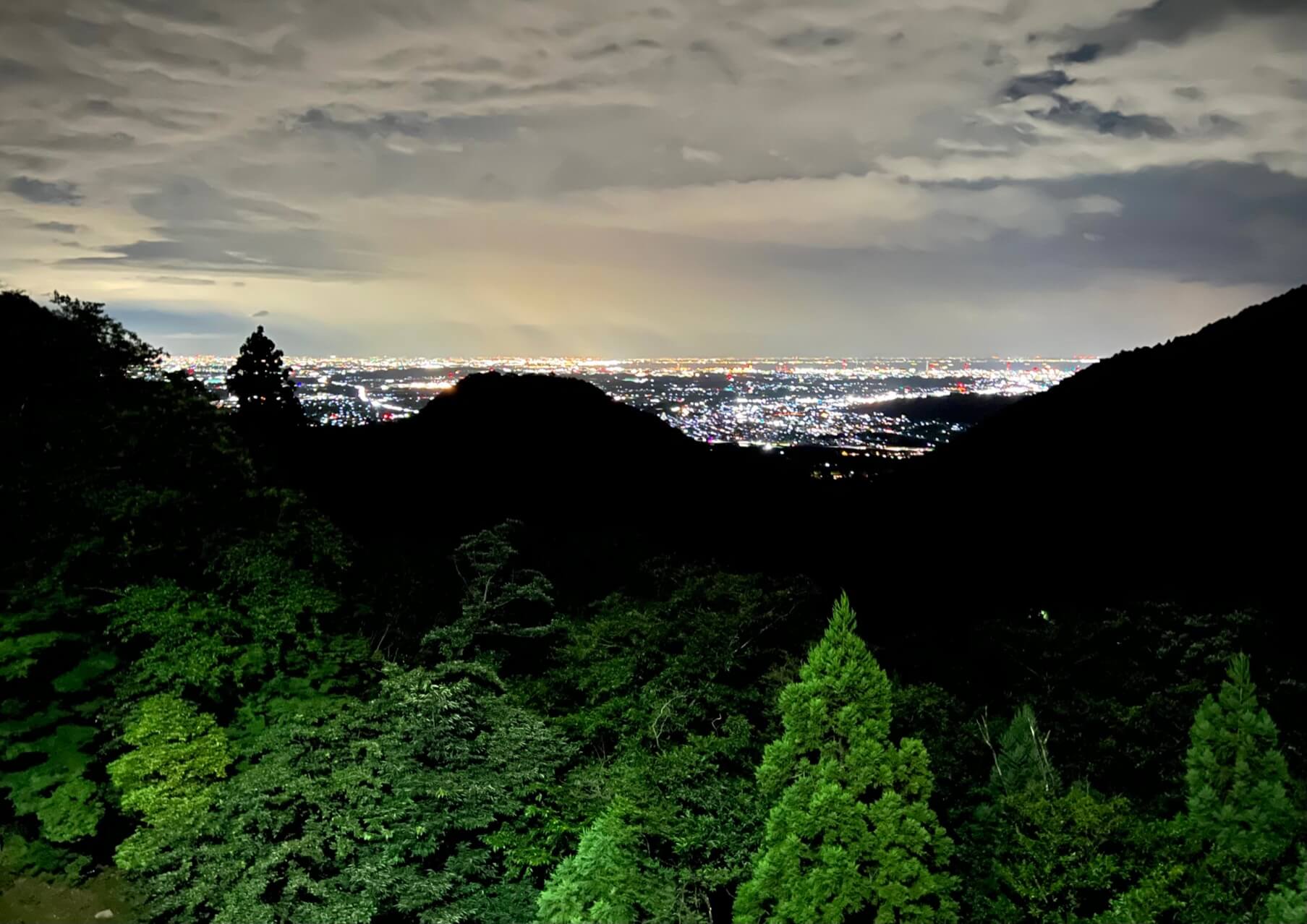 かもしか大橋からの夜景