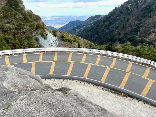 鈴鹿スカイラインのワインディングロード