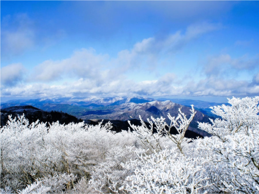 冬におすすめの御在所岳の風景