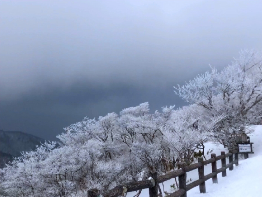 冬の御在所岳