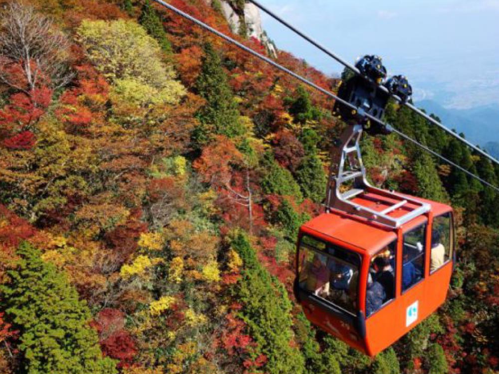 御在所岳のロープウェイ